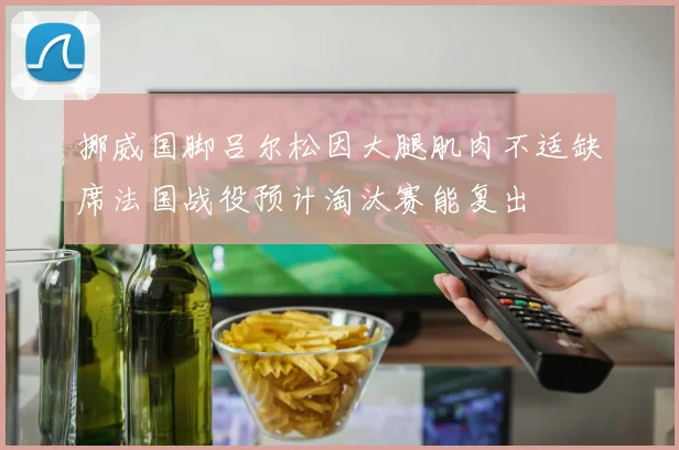 挪威国脚吕尔松因大腿肌肉不适缺席法国战役预计淘汰赛能复出